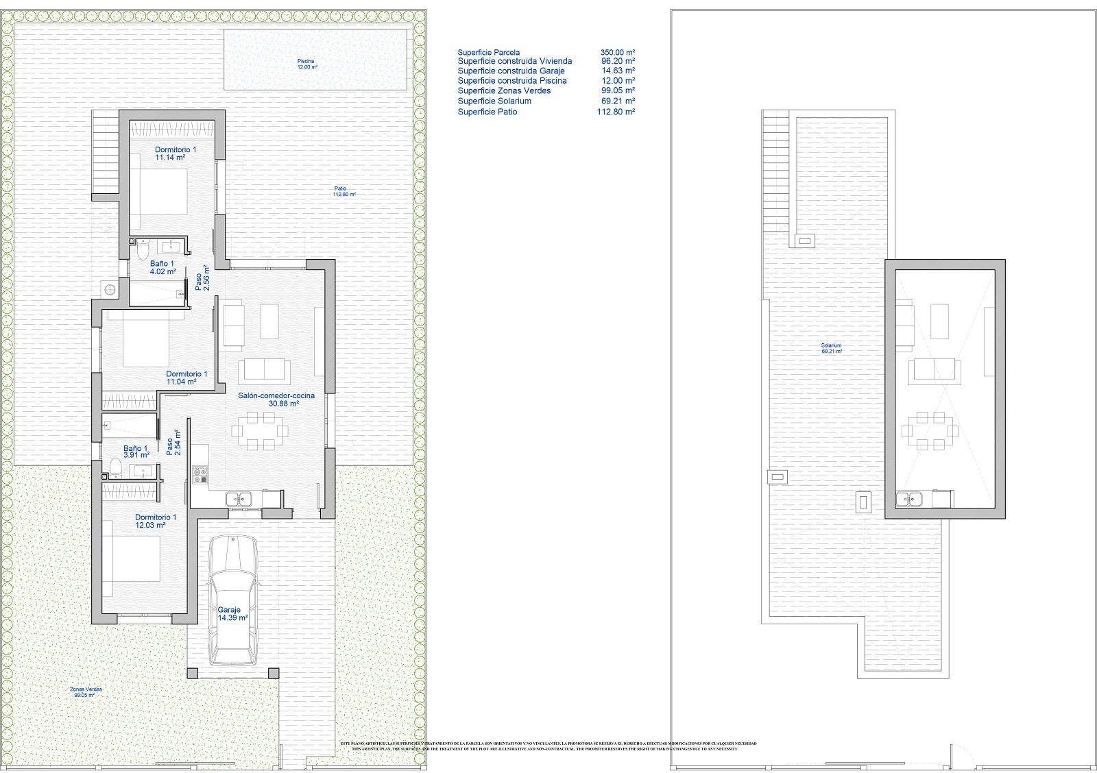 Villa’s met diverse modellen om uit te kiezen en te bouwen in Los Alcazares 14