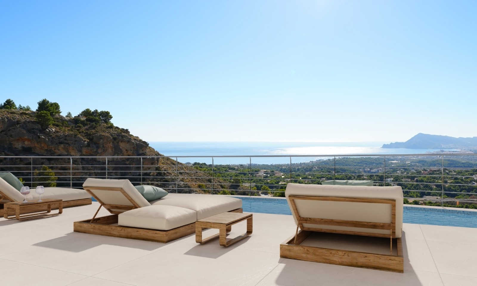 Villas de luxe avec intérieurs spacieux et vues panoramiques sur la mer à Altea 11