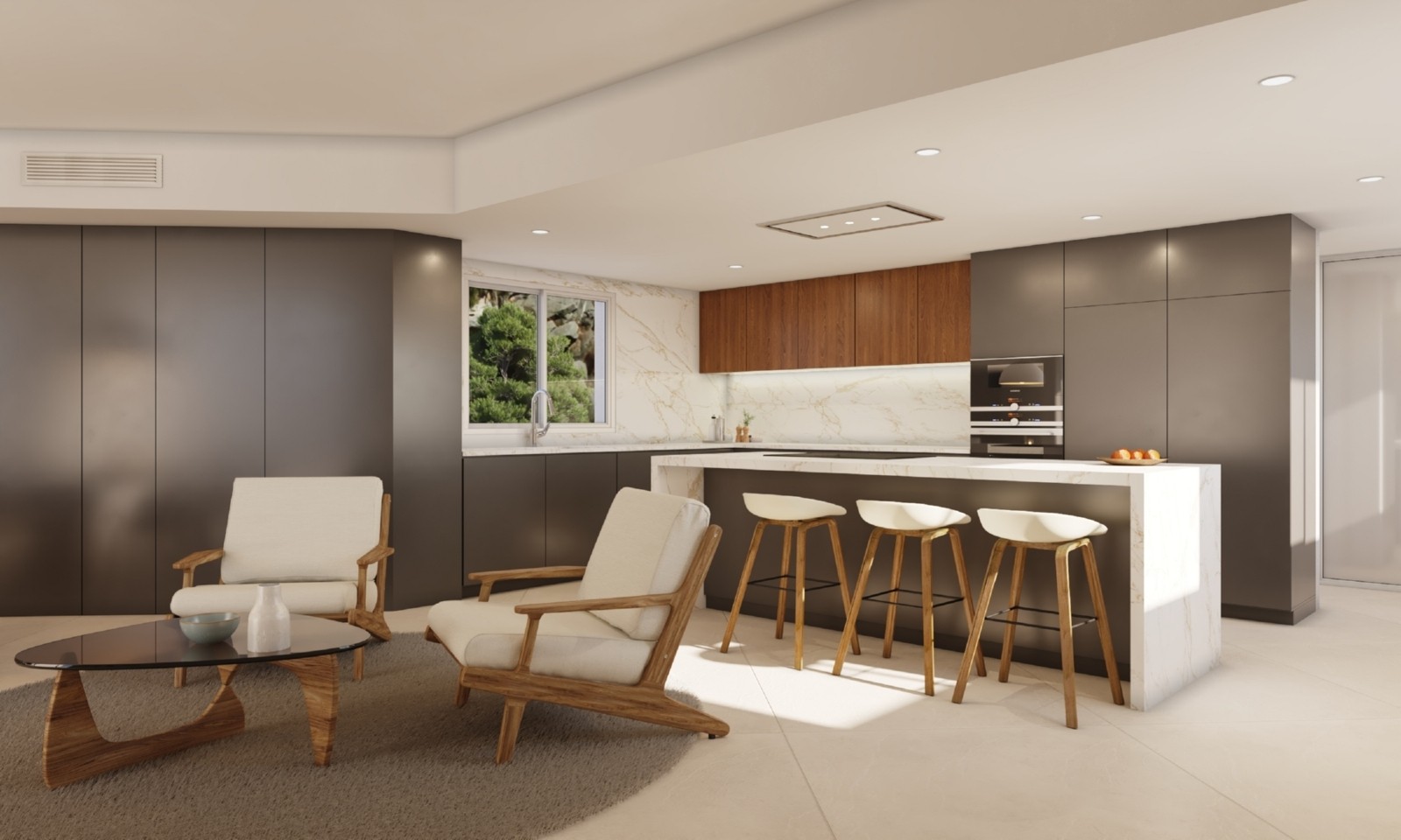 Villas de luxe avec intérieurs spacieux et vues panoramiques sur la mer à Altea 15