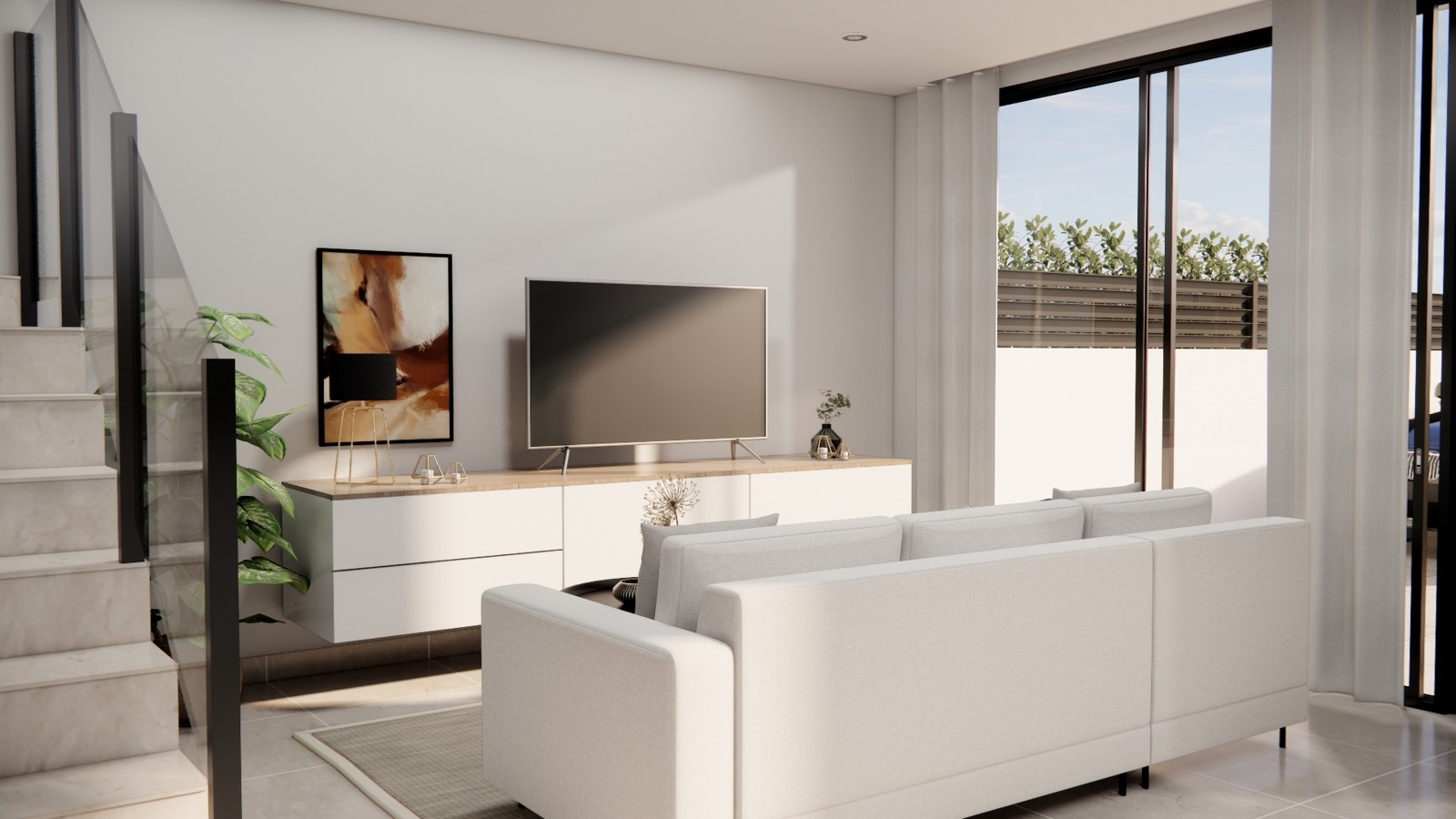 Moderne geschakelde woningen met solarium in Rojales 4