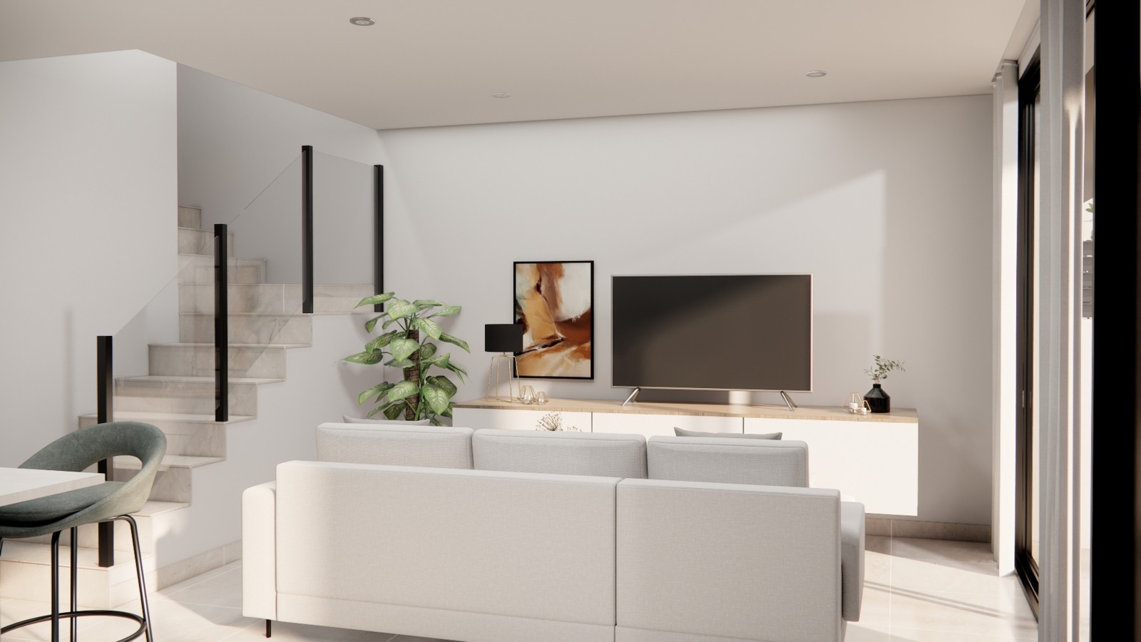 Moderne geschakelde woningen met solarium in Rojales 5