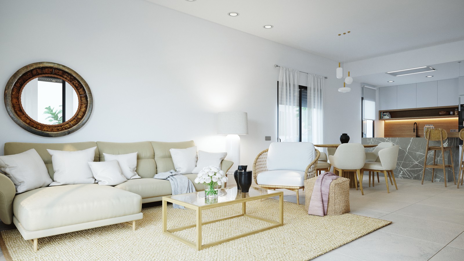 Moderne villa met zwembad aan Altaona Golf, Murcia 5