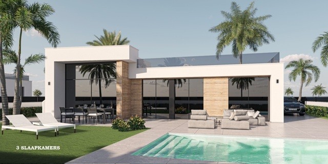 Moderne lichte villa's in het golfresort Condado de Alhama