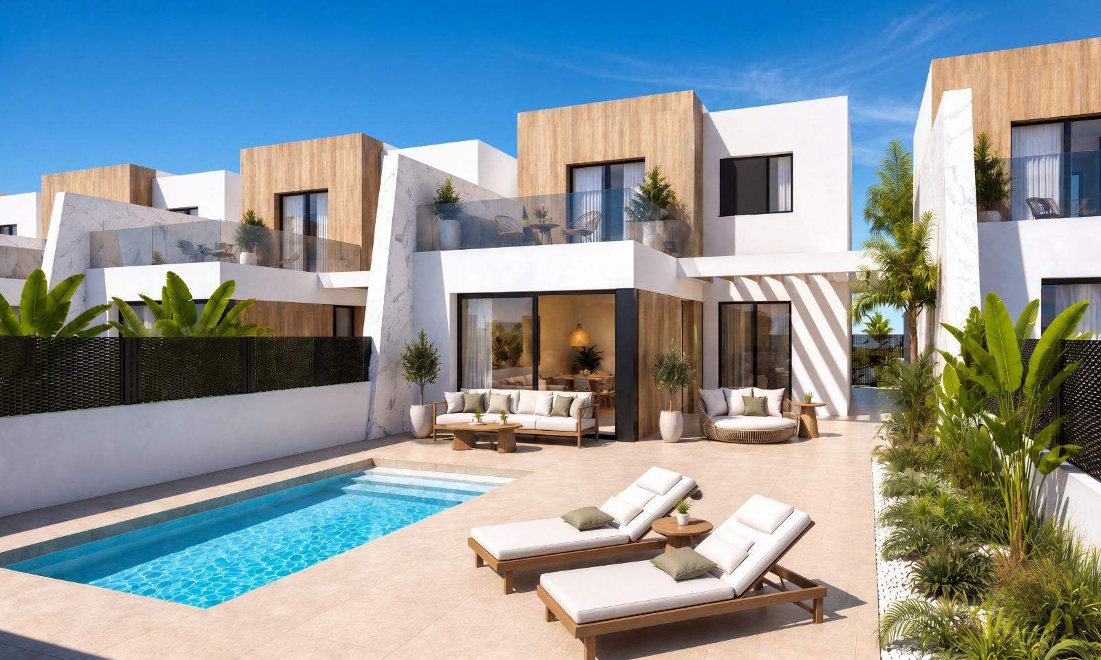 Nieuwbouwwoningen (halfvrijstaand) in het Santa Rosalia Lake and Life Resort, Murcia 3