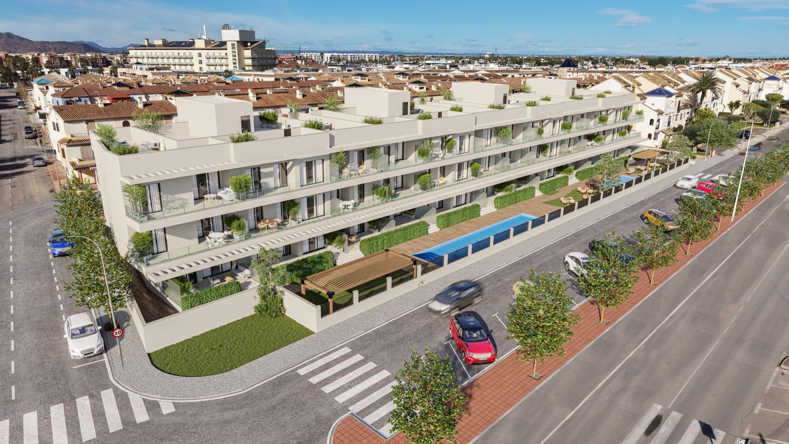 Nieuwbouwwoningen op 250 meter van het strand van Los Narejos, in Los Alcázares 7
