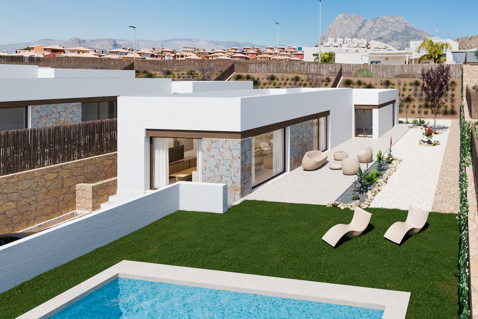 Villa de construction récente avec piscine privée dans un endroit privilégié à Finestrat 1