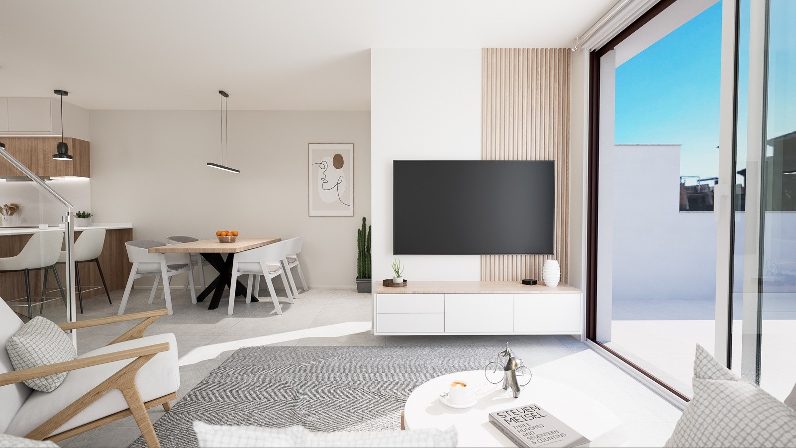 Ruime geschakelde woning aan de zee in El Mojon 20