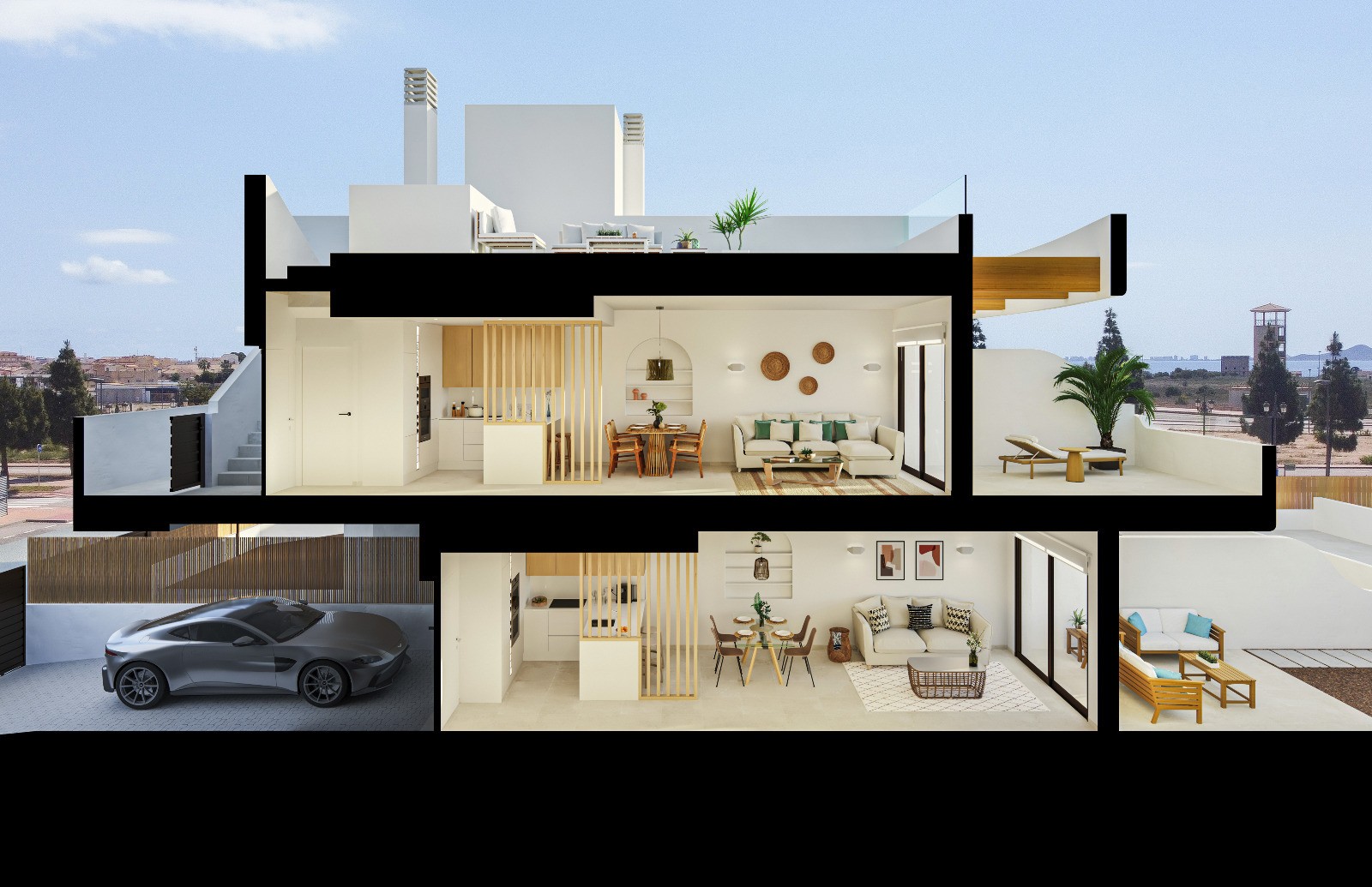 Nieuwbouwappartement met ruim solarium in La Serena Golf 18