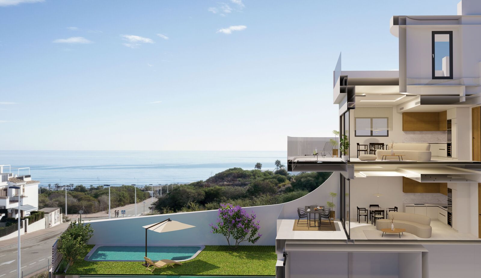 Nieuwbouwwoningen met zeezicht in La Mata, Torrevieja 3