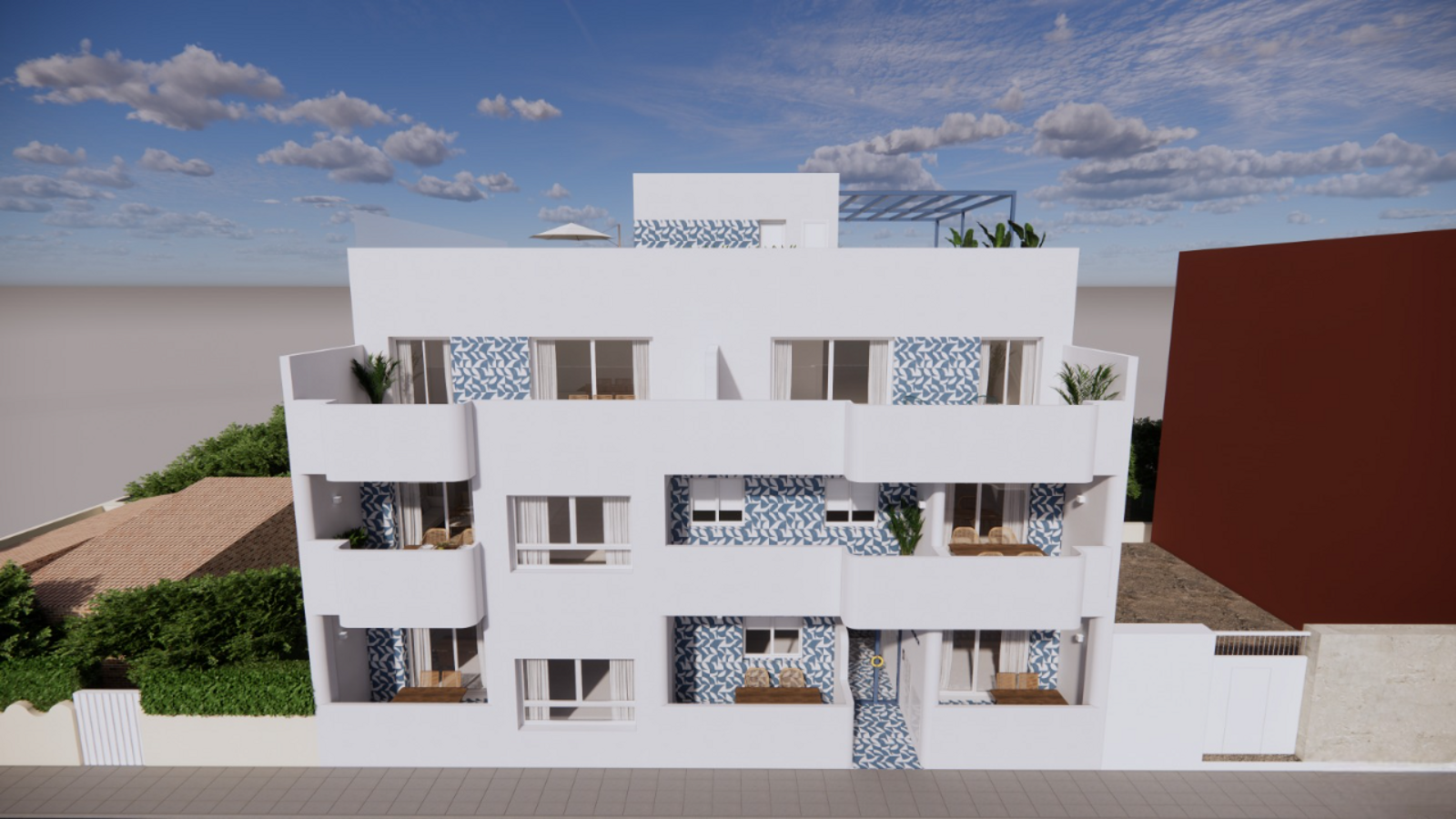 Nouveaux appartements de style méditerranéen à seulement 100 mètres de la plage à Torre de la Horada 1
