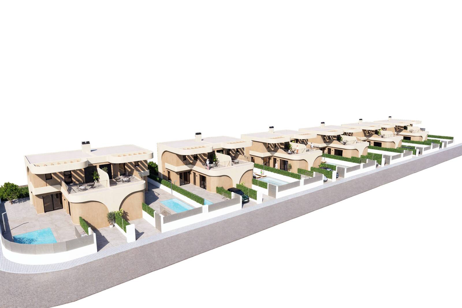 Moderne halfvrijstaande villa's in Daya Nueva met een eigentijds ontwerp en uitstekende verbindingen 10