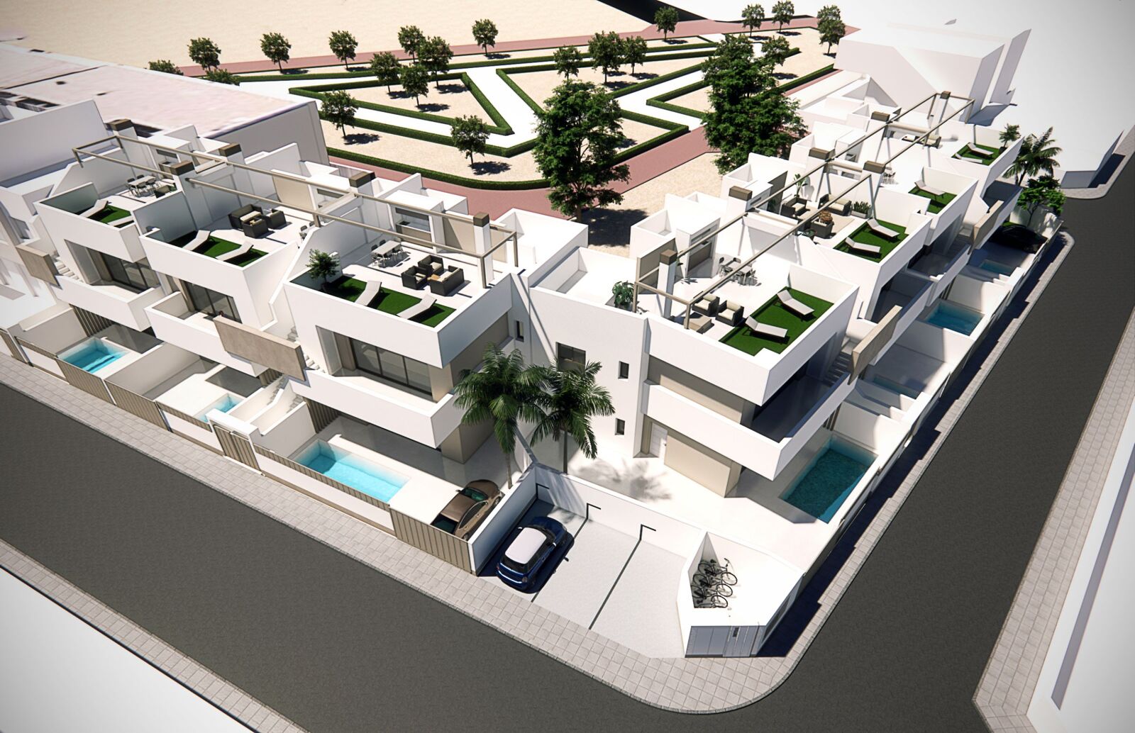 Maisons neuves à vendre à Pilar de la Horadada, à 3 km de la plage 6