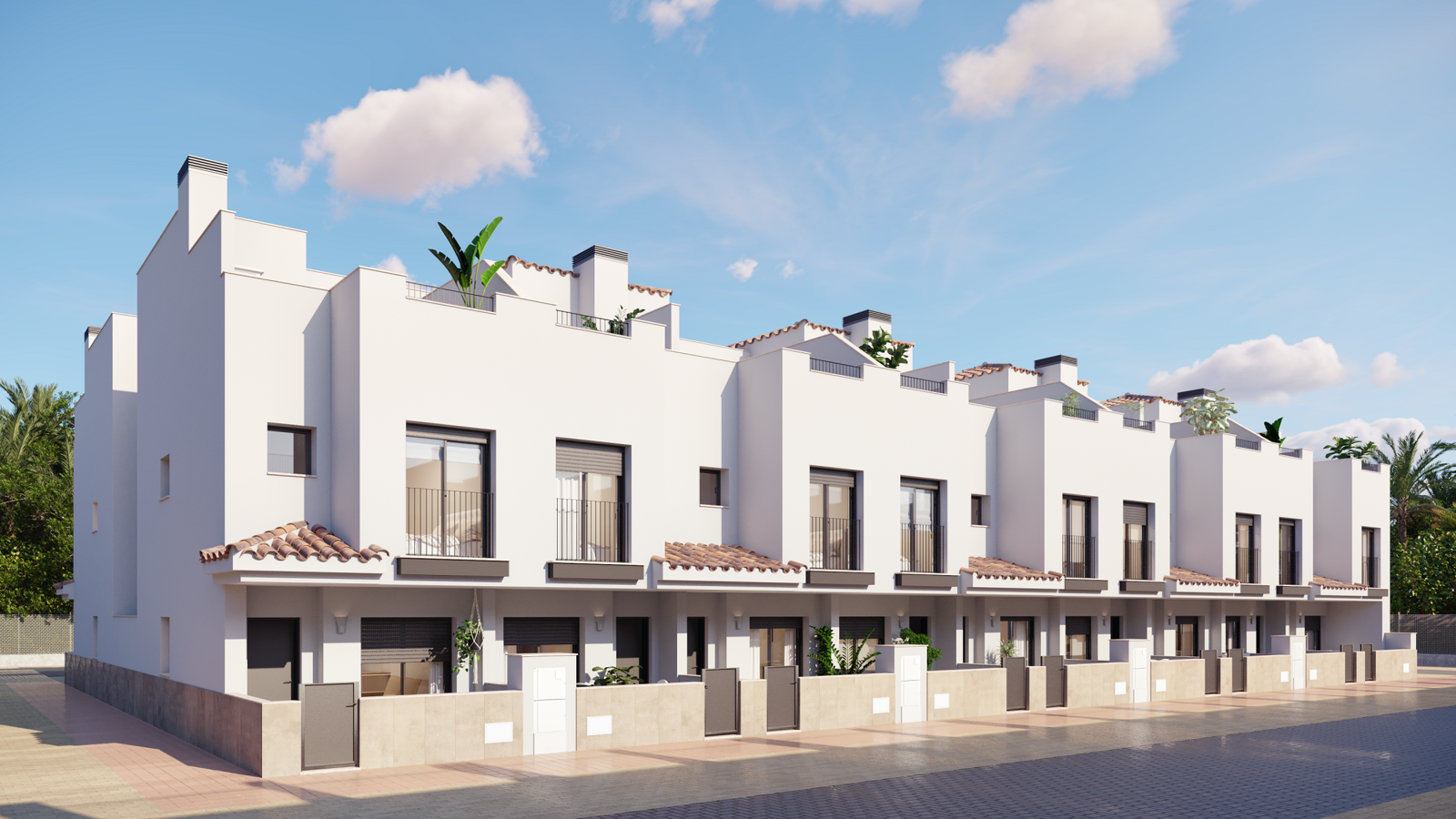 Moderne herenhuizen nabij golfbanen in Santa Rosalía (Murcia) 1