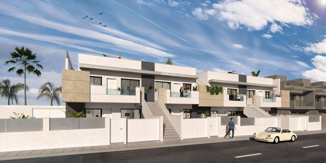 Maisons neuves modernes à vendre à San Pedro del Pinatar, à proximité de la plage