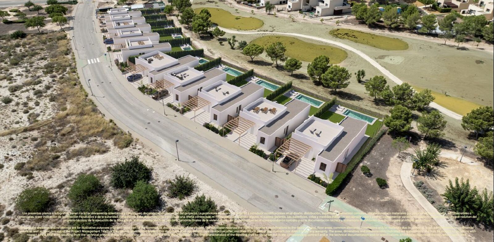 Nieuwbouwwilla’s met uitzicht op de golfbaan en privézwembaden in Corvera Hills, Murcia 5