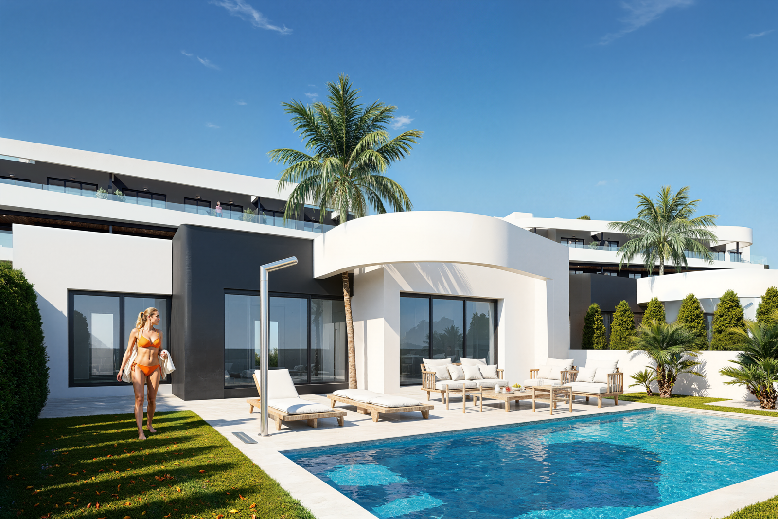 Nieuwbouwwoningen en villa’s met uitzicht op de golfbaan La Serena in Los Alcázares 1